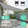 Abrigos cinza 300d sombra à prova d'água vela antiuv Ultralight Achning Garden Garden Twning Shade Sail Twning2022