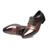 Chaussures de danse Crocodile homme Ventilation Sneaker chaussure en cuir hommes robe pointue Commerce baskets formelles