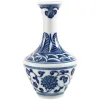 Vasos Jingdezhen Porcelana Antigo Azul e Branco Pintado à Mão Mini Vaso de Flor Inserção de Flor Cerimônia de Chá Criativo Decoração de Mesa de Chá