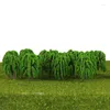 Dekorative Blumen, 25 Stück, 3D-Landschaftsdekoration, Modell, Weidenbäume, Layout, Zug, Eisenbahn, 5,5 cm, Heimdekoration