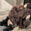 スカート女性ハイウエストAラインタイダイカジュアルスタイルサイドスリットレトロミッドカーフファッションシックストリートウェアオールマッチエレガントな女性
