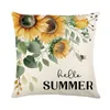 Couvre-coussin de coussin en lin 45x45cm