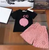 Fashion Nouveaux vêtements d'été ensembles de créateurs marques coton manches courtes vêtements costumes tops pantalon bébé pour tout-petit garçon vaches enfants