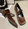 Casual Schoenen 2024 Vrouwen Fluwelen Platte Vierkante Neus Ondiepe Zachte Ballerina Dames Jurk Ballet Loafers Klassiekers Mujer