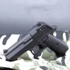 Mini Alloy Gun Soft Eagle for Colt Vuxna Desert Toy Shoot Pistol Model Beretta Gift Collection Kids Bullet WCWGT