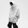 Autumn Ninja Streetwear Turtleneck Hoodies for Men Letter broderade Hip Hop Fashion Sweatshirts Y2K Vintage Fleece Hoody 240315