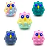 Toys 2022 Sensory Fidget Colorful Tie-Dye Easter Bunny Pinch Ball Push Bubble Anti Stress Cute Animals Aldult And Kids Decompression Toy Surprise Wholesale In