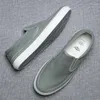 Sıradan Ayakkabı 2024 Yaz Erkekler Vulcanize Nefes alabilen Tasarımcı Loafers Gençlik Trendi Kalın Solmuş Slip-On Dikiş 2368