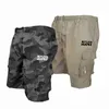 Herren-Shorts, Sommer-Männer, lässige Arbeitskleidung, Tarnung, taktische Shorts im Militärstil mit bedrucktem Design, AK-Cargo-Shorts J240325