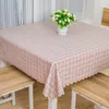 Nappe de table en coton et lin, tapis à café, napperon rectangulaire, bureau, 140, 180cm