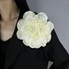 Broşlar 19cm Büyük Çiçek Broş Klipsi Kadınlar Erkekler Unisex Abart Trail Pin El Yapımı Giyim Aksesuar