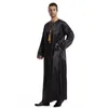 エスニック服eidラマダンローブアラビア語イスラム教徒の男性Thobe Jubba Long Sleeves Tassel Islamic Kaftan Thawb Maxi Dubai Abaya Dresses Abayas