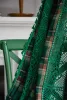 Rideaux de Style américain à carreaux verts, teints en fil, semi-ombragés, pour baie vitrée, pour cuisine, salon, chambre à coucher, décoration de la maison