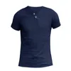 Camas de camisetas masculinas de camisetas de linho de algodão confortável Men causal Causal Male com manga curta de manga curta Tops de verão