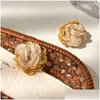 Stud Oorbellen Boho Grote Doek Bloem Sieraden Oor Giftrs Voor Vrouwen Meisjes Drop Levering Ot0K6