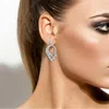 Zlxgirl bijoux lurxury marque pleine micro pavé zircone animaux boucles d'oreilles pour femmes déclaration punk oreilles gifs léopard boucle d'oreille 240323