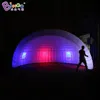 Personnalisé 10x10x4.5mh (33x33x15ft) mètres lumières gonflables dôme géant igloo / LED Boule de jardin dôme sports