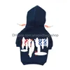 Dog Apparel Designer Clothes Brand Soft And Warm Dogs Hoodie Sweater With Classic Design Pattern Pet Winter Coat Cold Weather Jackets Ot93E