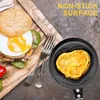 Mini poêle à frire aux œufs, poêle à induction avec revêtement antiadhésif, idéale pour les omelettes rapides, les crêpes, les accessoires de cuisine