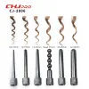 Ferros novo 6 em 1 cerâmica pro curling ferro varinha modelador de cabelo conjunto pro barril intercambiável turmalina curling ferro máquina