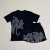 Herr Syna World Tshirts Set tee tryckt designer t-shirt korta y2k tees Sya World grafisk tshirt och shorts hiphop xs-xl b4