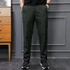 men's Summer Cargo Pants Big Size Ice Silk Stretch Breathable Straight Leg Pants Quick Dry Elastic Lightweight Lg Trousers n5tF#