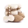 Stivali Carino neve cotone caldo infantile con suola morbida nato scarpe invernali per bambini per ragazza stivaletti natalizi antiscivolo