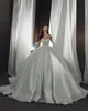 Efektowna suknia balowa suknia ślubna dla panny młodej koraliki koronkowe ukochane sukienki ślubne suknie ślubne vestido de noiva szata pociągiem Mariage