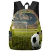 Backpack Football Black And White Geometric Backpacks Teenagers Student School Bags Laptop Men Women Female Travel Mochila