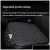 Housses de siège de voiture Ers PU Protecteurs de fond en cuir Coussin de tapis pour véhicule quatre saisons Drop Livraison Mobiles Motos Interio Aut Ot9Kw