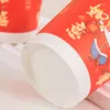 Engångskoppar Strump Stör uppsättning av 50 pappersdryck Dragon Theme Beverage Durable Water Cup Lämplig för fest och sammankomster