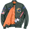 nova Alpha Martin Outono Primavera Vôo Bomber Pilot Jacket Homens Jaqueta Tática Militar da Força Aérea Casacos de Beisebol Clássicos l2Vn #