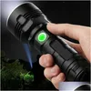 Cykelbelysningar 30000-100000 Lumen High Power LED Vattentät Flash Light Lamp Tra Bright QW Drop Delivery Sports Outdoors Cycling Bicycle Ottzp