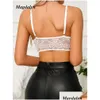 Tanks pour femmes Camis Magdalyn Femmes Y Floral Lace Camisole Fashion Y2k Casual Ins Push Up White Intimate Bras Bodycon Sheer Tank D OTYU2