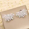 Boucles d'oreilles tendance 2024, marque cadeaux d'anniversaire, bijoux pour femmes, argent pur 925, élégant et charmant, flocons de neige étoilés