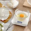 10kgのキッチンスケールの家庭スケール食品ダイエットの重量のステンレス鋼郵便バランス測定LCD精度電子スケール240322