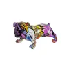Sculture dipinte arte colorata Chihuahua cane statua scultura figurine da collezione desktop resina artigianale Bulldog miniature statua in miniatura