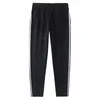 Automne Nouveaux hommes Pantalons de survêtement Casual StreetWear Pantalons Cott Pantalons de sport Pantalons rayés pour hommes Vêtements pour hommes Plus Taille 8XL G3Ls #