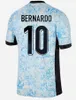 2024 Ronaldo Joao Felix 포르투갈 축구 유니폼 2024 Ruben Neves Fortuguese Football Shirt Bernardo Bruno Fernandes Camisa de Futebol 남자 키트 어린이 장비