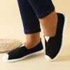 Повседневная обувь, женские простые однотонные парусиновые сандалии без шнуровки в этническом стиле с ремешком на платформе, с открытым носком