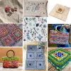 Hantverk Trävirkablockering av brädet med 5 stålstift 2 Stativ Sticking Artworks Granny Squares Crochet Board Crafting Lovers Presents