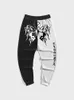 Noir Blanc Graffiti Man Pantalons Fi Gym Pantalons de survêtement Coréen Populaire Vêtement Hip Hop 3D Imprimer Y2k Vêtements pour hommes Pantalon d'hiver w18T #