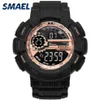 Sport Watches Camouflage Watch Band Smael Men Watch 50m Waterproof Top s Shock Watch Men Led 1366 Digital Wristwatches Military Q0295d