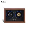 الحالات 2023 New Embers Luxury 1 2 4 فتحات مشاهدة Winder Wooden Shaker Watch Box Automatic Winder Storage Case Mabuchi Motro