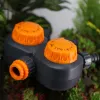 Timers 3way Garden Mechanical Timer med dubbelkontroll för slangväxter Automatisk bevattningskontroll Krigare Vattenventilenhet