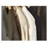 Suéter masculino de malha inferior, leve, negócios maduros, casual, primavera e outono, seção fina, solto, botão meio aberto, pescoço redondo