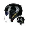 Motorcycle Helmets Helmet Dual Mirrors Seasonal Sun Protection 3/4 Half Men And Women Winter Safety Anti Fog Lens Drop Delivery Automo Otrc5