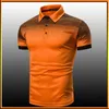 2023 Nieuwe Zomer Casual Poloshirt Mannen Korte Mouw Busin Shirt Fi Ontwerp Tops Tees S8M3 #