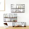 Rekken Houten wandplank smeedijzeren woondecoratie opbergrek keuken slaapkamer woonkamer diversen cosmetica organisator mx10111110