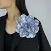 Broşlar 19cm Büyük Çiçek Broş Klipsi Kadınlar Erkekler Unisex Abart Trail Pin El Yapımı Giyim Aksesuar